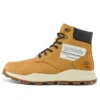 6 Inch Brooklyn Side Zip Boots “Wheat Nubuck with Black Padded Collar”
