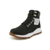 6 Inch Brooklyn Side Zip Wide Fit Boots “Black Nubuck with Green Padded Collar”