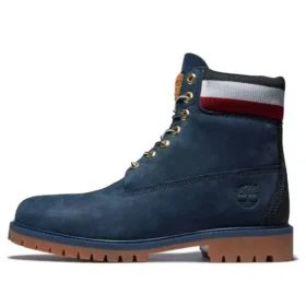 6 Inch Heritage Cupsole Boots “Navy Nubuck with Red”