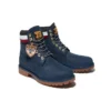 6 Inch Heritage Cupsole Boots “Navy Nubuck with Red”