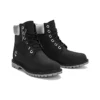 6 Inch Heritage Cupsole Waterproof Boots “Black Nubuck with Silver Collar”