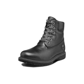 6 Inch Heritage Premium Waterproof Pewter Leather Boots “Black”