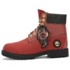 6 Inch Lace Waterproof Boots “Dark Red Nubuck”