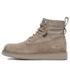 6 Inch Leather and Fabric Vibram Boot “Taupe”