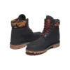 6 Inch Premium Boot “Black Nubuck with Camouflage Collar”