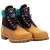 6 Inch Premium Boot “Black Teal Wheat”