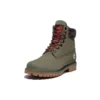 6 Inch Premium Boot “Dark Green Nubuck with Camouflage Collar”