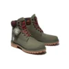 6 Inch Premium Boot “Dark Green Nubuck with Camouflage Collar”