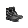 6 Inch Premium Fabric and Leather Boots “Black Logo Straps”