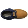 6 Inch Premium Roll-Top Boots “Wheat Navy”