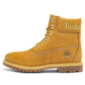 6 Inch Premium Waterproof Boots “Wheat Nubuck with Gold Logo”