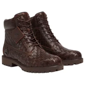 6″ Premium Boot “Woven Dark Brown”