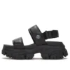 Adley Way Backstrap Sandals “Black”