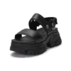 Adley Way Backstrap Sandals “Black”