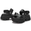 Adley Way Backstrap Sandals “Black”