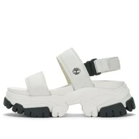 Adley Way Backstrap Sandals “White”