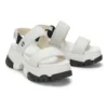 Adley Way Backstrap Sandals “White”