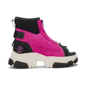Adley Way Peep Toe Boot Sandals “Very Berry”