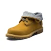 Authentic Waterproof Roll-Top Floral Print Boots “Wheat Grey”
