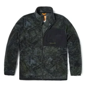 Camo Print Fleece Jacket “Green Black”