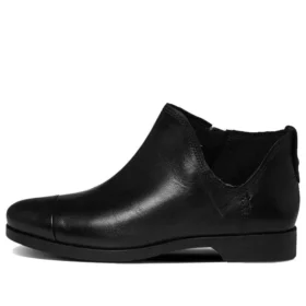Carleton Side Zipper Ankle Boots “Black Suede”