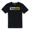 Casual Loose Round Neck Printing Short Sleeve Couple Style Black