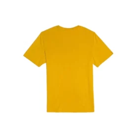 Casual Loose Round Neck Printing Short Sleeve Couple Style Yellow