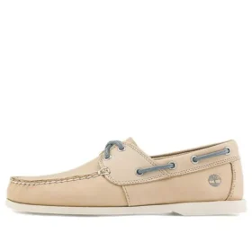 Cedar Bay Boat Shoes “Light Beige Nubuck”