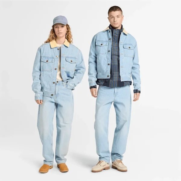 Corduroy Collared Denim Jacket Corduroy Collared Denim Jacket