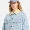 Corduroy Collared Denim Jacket Corduroy Collared Denim Jacket