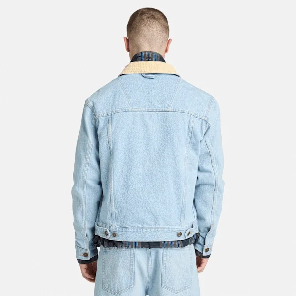 Corduroy Collared Denim Jacket Corduroy Collared Denim Jacket
