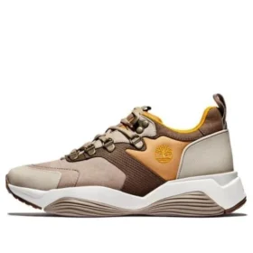 Emerald Bay Mixed-Media Sneakers Brown
