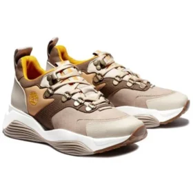 Emerald Bay Mixed-Media Sneakers Brown