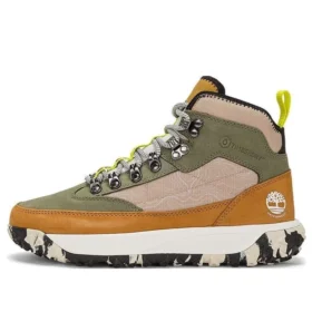 Greenstride Motion 6 Mid Fabric and Leather Waterproof Hiking Boot “Olive Green”