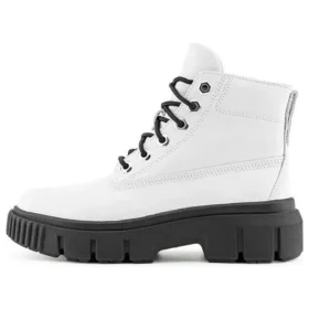 Greyfield Leather Boots “White Full Grain”
