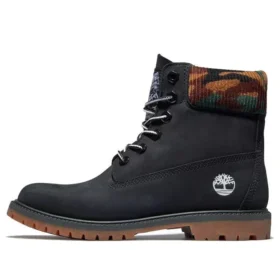 Heritage 6 Inch Waterproof Boots “Black Nubuck with Camo”