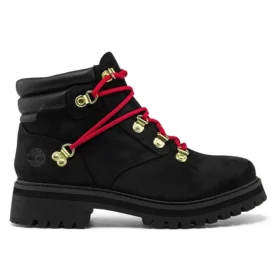 Holiday Luxe Waterproof Boot “Black Nubuck Red”
