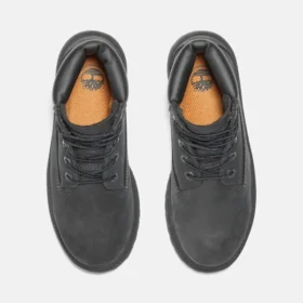 Junior Premium 6-Inch Waterproof Boots – Black Nubuck