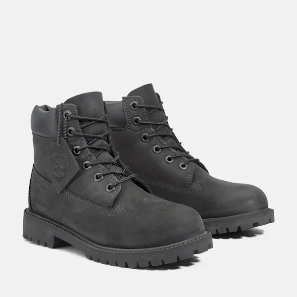 Junior Premium 6-Inch Waterproof Boots – Black Nubuck Junior Premium 6-Inch Waterproof Boots – Black Nubuck