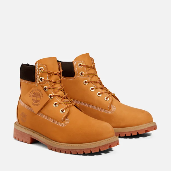 Junior Timberland® Premium 6-Inch Waterproof Boots – Wheat Junior Timberland® Premium 6-Inch Waterproof Boots – Wheat