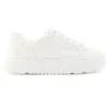 Laurel Court Low Lace Up Sneakers “White Canvas”