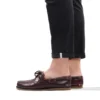 Leather Handmade Boat Shoes Brown