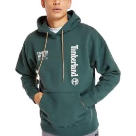 Logo and Back Words Hoodie “Green”