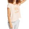 Logo Printing Short Sleeve Pink