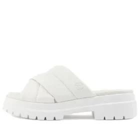 London Vibe Slides “White Full Grain”
