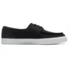 Low Lace Up Sneakers “Black Canvas”