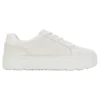Low Lace Up Sneakers “White Full Grain”