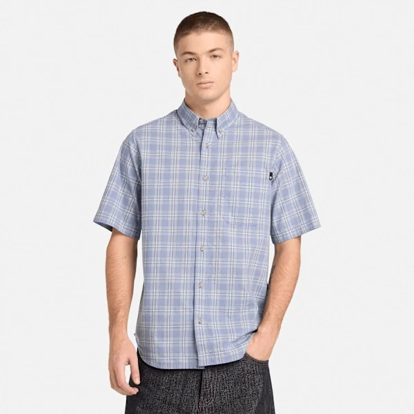 Men’s Checkered Poplin Short-Sleeve Shirt Men’s Checkered Poplin Short-Sleeve Shirt