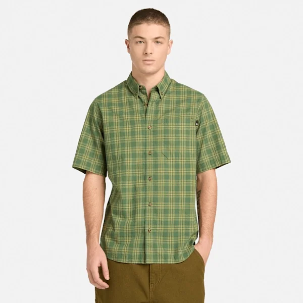 Men’s Checkered Poplin Short-Sleeve Shirt Men’s Checkered Poplin Short-Sleeve Shirt