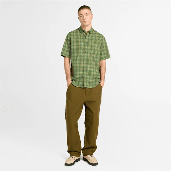 Men’s Checkered Poplin Short-Sleeve Shirt Men’s Checkered Poplin Short-Sleeve Shirt